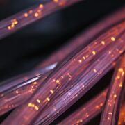 Glowing fiber wire