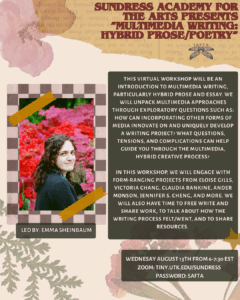 Multimedia Writing: Hybrid Prose/Poetry