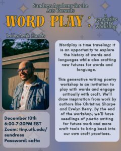Word/Play: A Generative Poetry Workshop